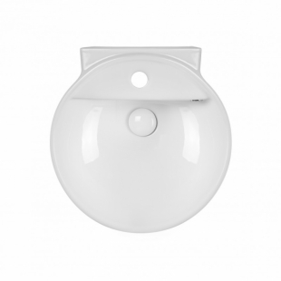 Раковина-чаша Qtap Swan 42,5x43,5x19,5 White с донным клапаном QT1611A005W