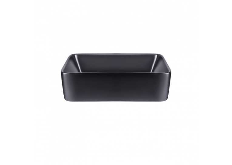  Раковина-чаша Qtap Tern 47,5x37x14 Matt black з донним клапаном QT172074MBMB