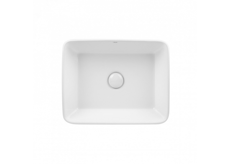 Раковина-чаша Qtap Tern 47,5x37x14 White с донным клапаном QT17112074W