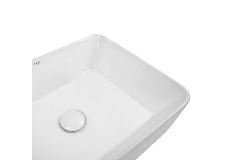Раковина-чаша Qtap Tern 47,5x37x14 White с донным клапаном QT17112074W