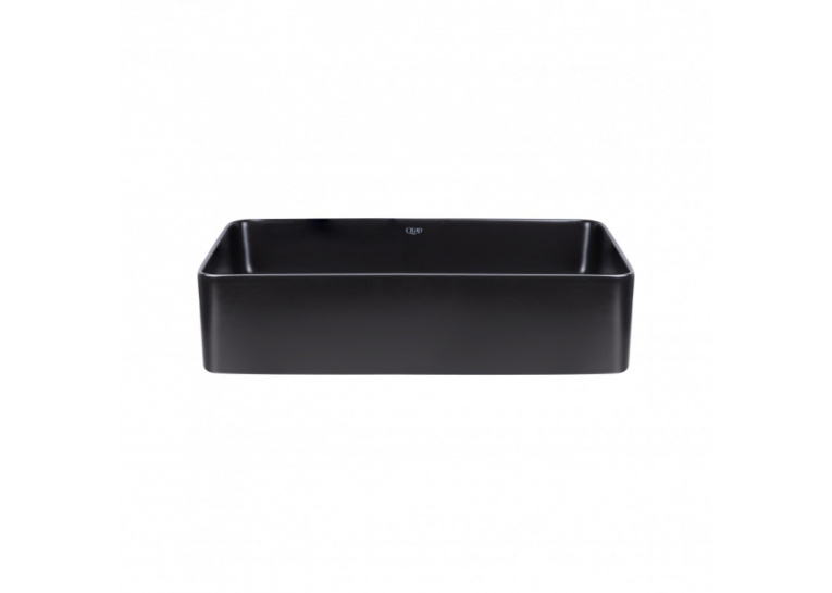  Раковина-чаша Qtap Tern 50x35x14, 5 Matt black з донним клапаном QT1711A055MB