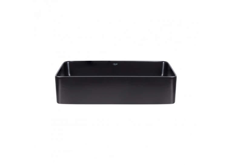  Раковина-чаша Qtap Tern 50x35x14, 5 Matt black з донним клапаном QT1711A055MB