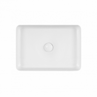 Раковина-чаша Qtap Tern 50x35x14,5 White с донным клапаном QT1711A055W