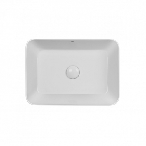 Раковина-чаша Qtap Virgo 49x35x11 White с донным клапаном QT18112261W