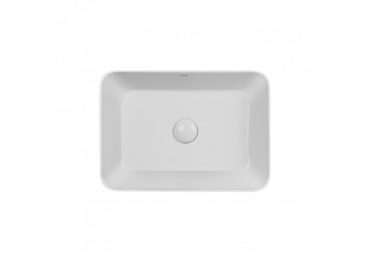 Раковина-чаша Qtap Virgo 49x35x11 White с донным клапаном QT18112261W