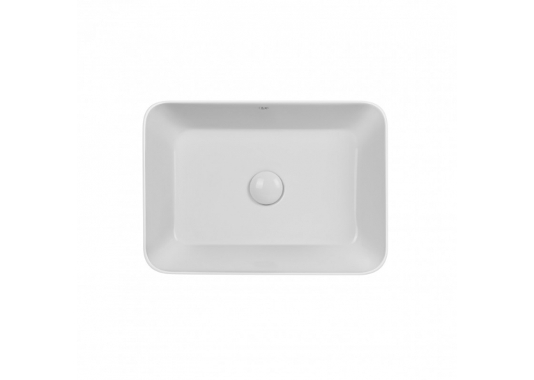 Раковина-чаша Qtap Virgo 49x35x11 White с донным клапаном QT18112261W