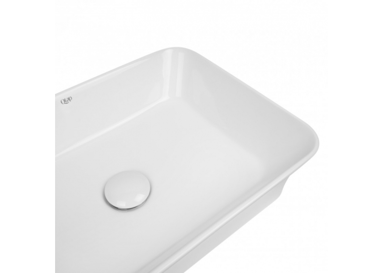 Раковина-чаша Qtap Virgo 49x35x11 White с донным клапаном QT18112261W