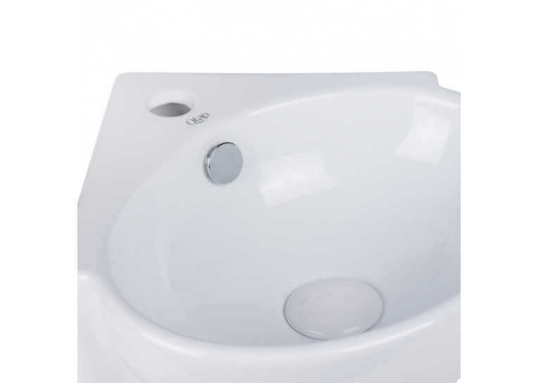  Раковина Qtap Leo 39x36,5x13 White з донним клапаном QT11115010W