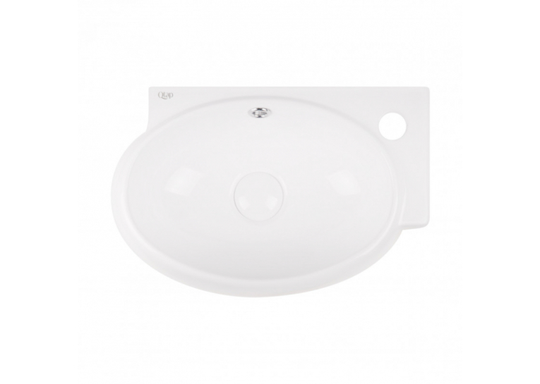  Раковина Qtap Leo 43x29x14 White з донним клапаном QT11115011RW