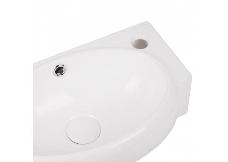  Раковина Qtap Leo 43x29x14 White з донним клапаном QT11115011RW