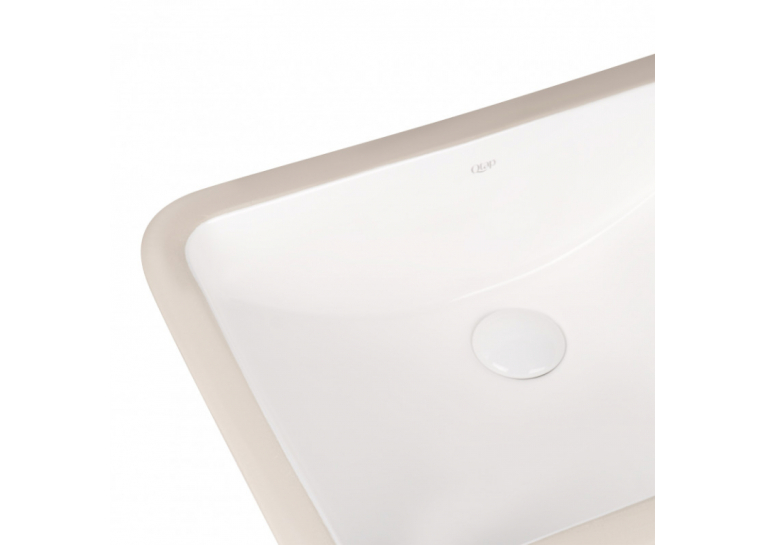 Раковина Qtap Stork 53x37x20 White с донным клапаном QT15116032W