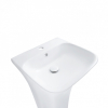  Раковина моноблок Qtap Crow 45x43,5x83,5 White з донним клапаном QT0511G315W