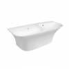  Раковина підвісна моноблок подвійна Qtap Virgo 100x41x36 White з донним клапаном QT1811G760W