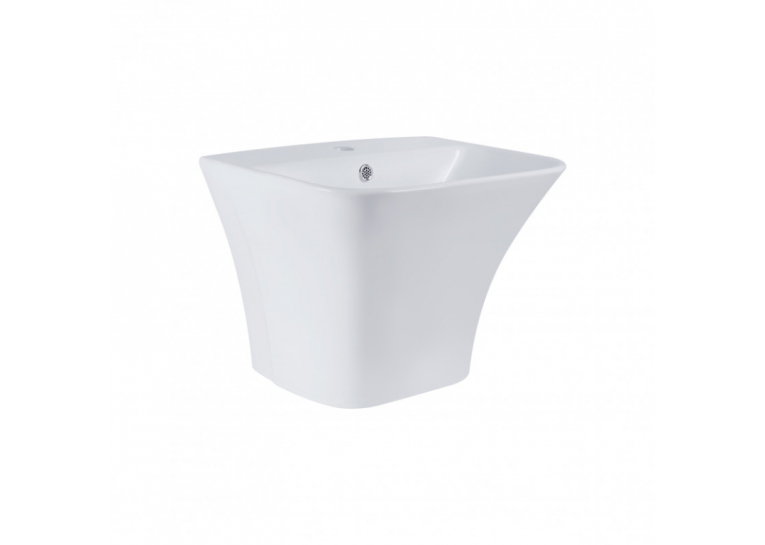  Раковина підвісна моноблок Qtap Crow 50x40x38,5 White з донним клапаном QT0511G815W