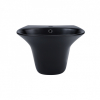  Раковина підвісна моноблок Qtap Virgo 55x43x40 Matt black з донним клапаном QT1811037GMB