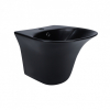  Раковина підвісна моноблок Qtap Virgo 55x43x40 Matt black з донним клапаном QT1811037GMB