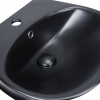  Раковина підвісна моноблок Qtap Virgo 55x43x40 Matt black з донним клапаном QT1811037GMB