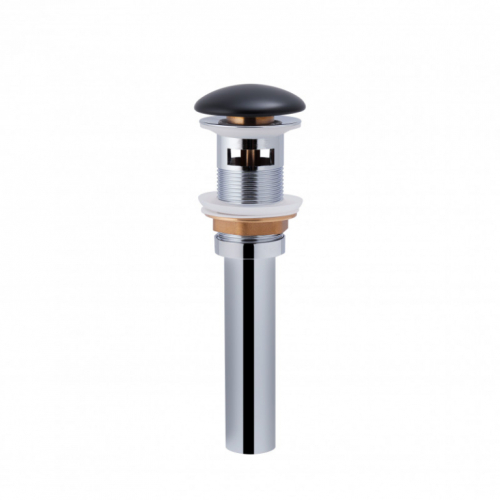 Раковина підвісна моноблок Qtap Virgo 55x43x40 Matt black з донним клапаном QT1811037GMB