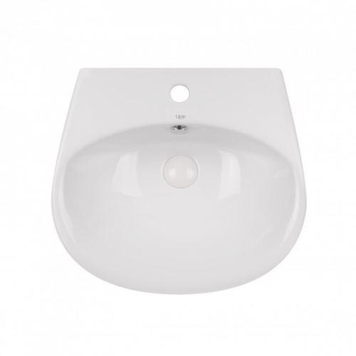 Раковина підвісна моноблок Qtap Virgo 55x43x40 White з донним клапаном QT1811037GW
