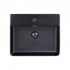  Раковина Qtap Nando LT 50x42x12 Matt black з донним клапаном QT12112173SMBMB