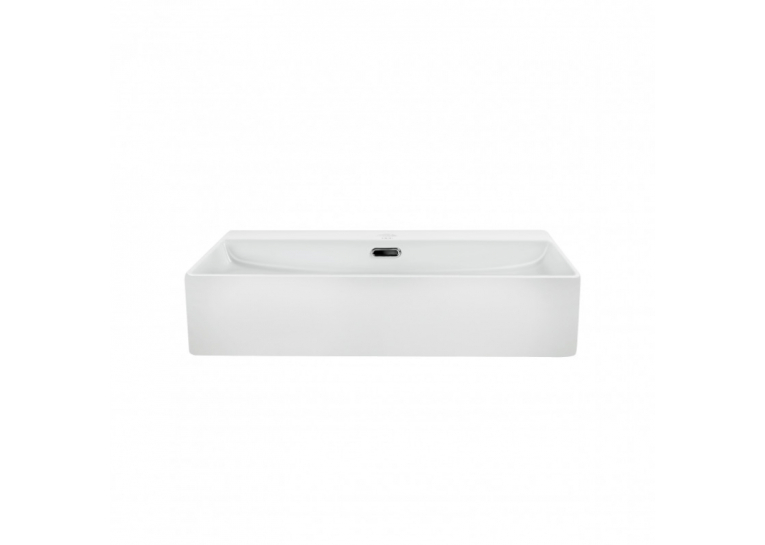 Раковина Qtap Nando LT 60x42x12 White с донным клапаном QT12112173W