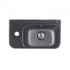 Раковина Qtap Tern 45x26x15,5 Matt black з донним клапаном QT17115117LMB