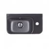  Раковина Qtap Tern 45x26x15,5 Matt black з донним клапаном QT17115117RMB