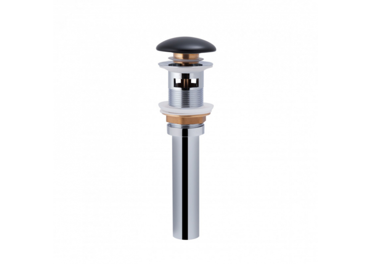 Раковина Qtap Tern 45x26x15,5 Matt black с донным клапаном QT17115117RMB