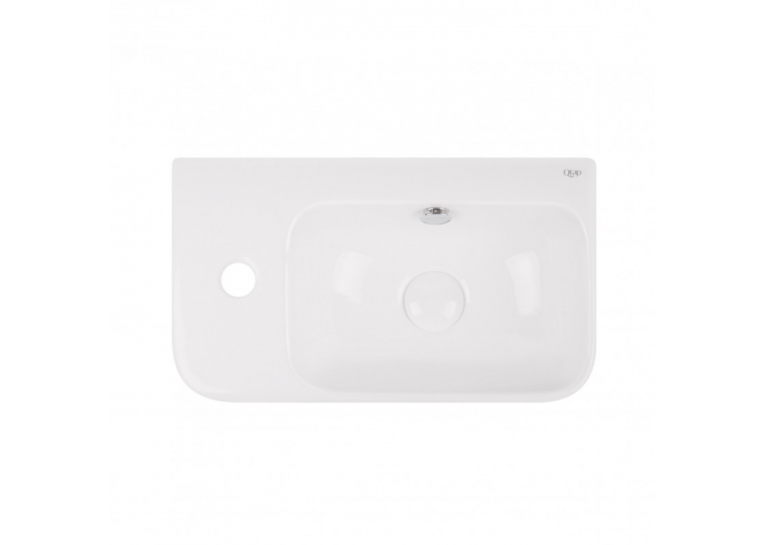  Раковина Qtap Tern 45x26x15,5 White з донним клапаном QT17115117LW