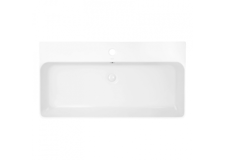  Раковина Qtap Nando 80x41,5x15,5 White з донним клапаном QT1211K419W