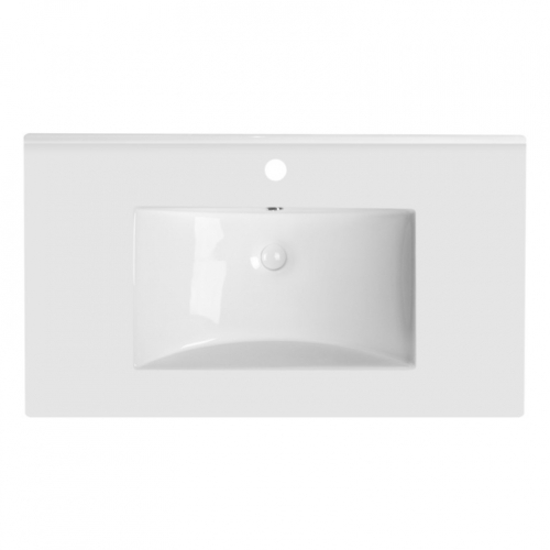 Раковина Qtap Albatross 80x46x18 White з донним клапаном QT01113080CW