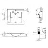  Раковина Qtap Albatross New 71x46,5x18 White з донним клапаном QT0111750670W
