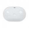 Раковина Qtap Leo 59x40x17 White с донным клапаном QT11114028W