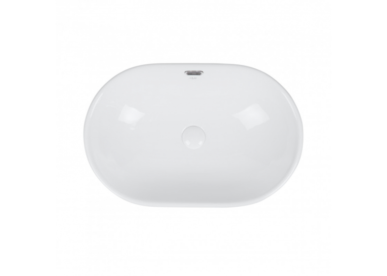 Раковина Qtap Leo 59x40x17 White с донным клапаном QT11114028W