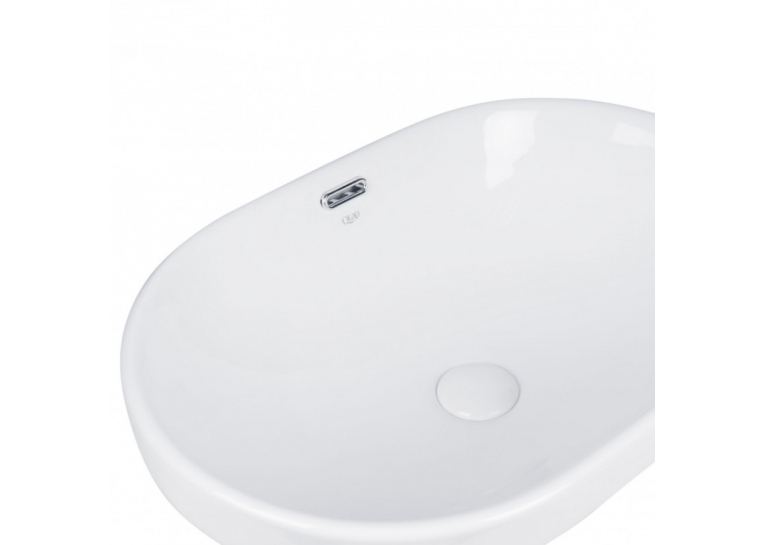  Раковина Qtap Leo 59x40x17 White з донним клапаном QT11114028W