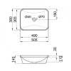 Раковина Qtap Scorpio 50x38x14,5 White с донным клапаном QT1411K490W