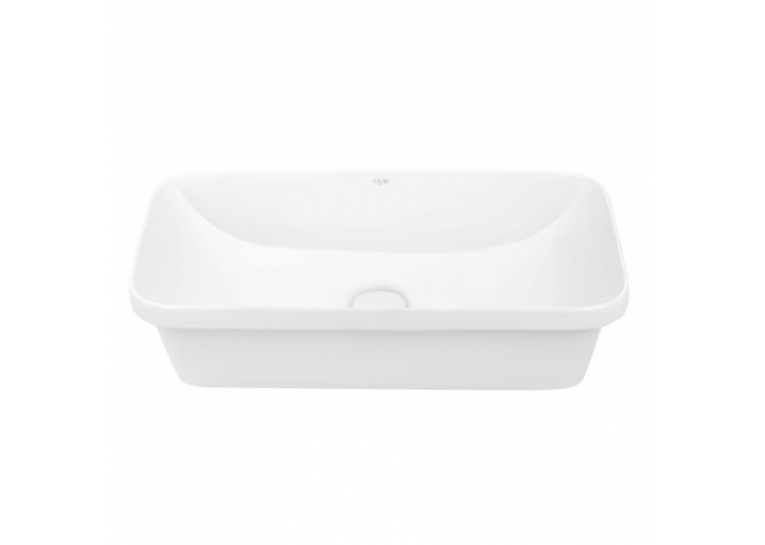 Раковина Qtap Scorpio 61x38x15 White с донным клапаном QT1411K491W
