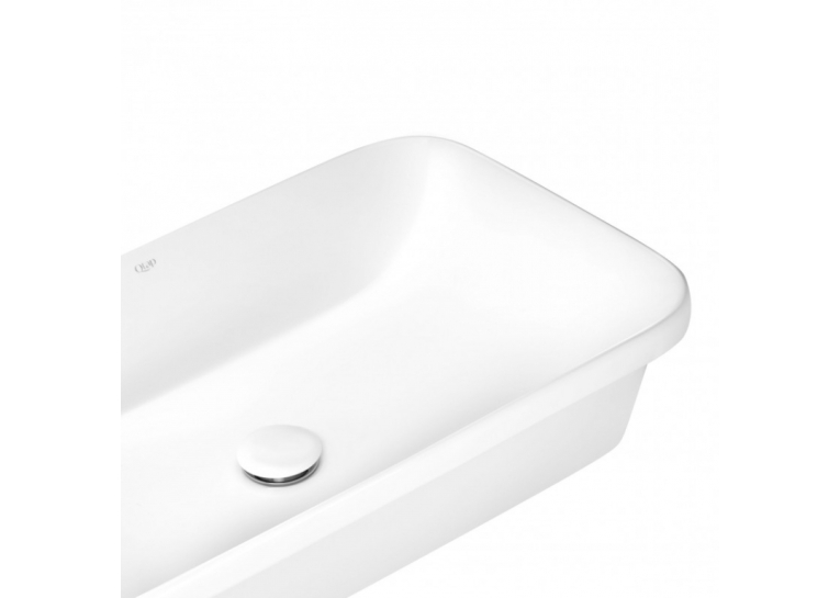 Раковина Qtap Scorpio 61x38x15 White с донным клапаном QT1411K491W