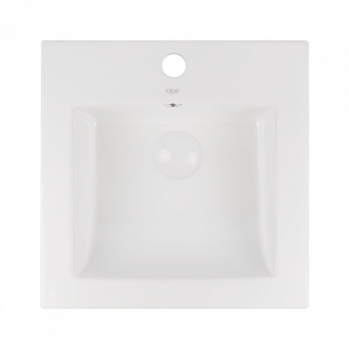 Раковина Qtap Stork 42x42x17 White з донним клапаном QT15116037W