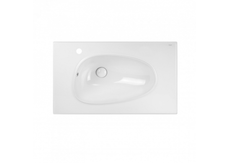  Раковина Qtap Virgo 80x48x16,7 White з донним клапаном QT1811FL8128BRW