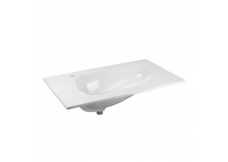  Раковина Qtap Virgo 80x48x16,7 White з донним клапаном QT1811FL8128BRW