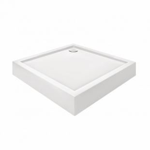 Душевой поддон Qtap Tern 308812W 80x80x12 см + сифон