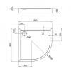 Душевой поддон Qtap Robin 308812C 80x80x12 см + сифон ROBIN308812C