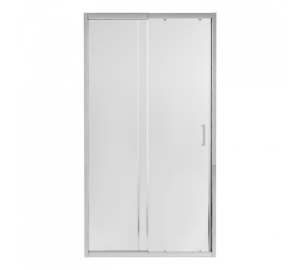 Душевая дверь в нишу Qtap Taurus CRM201-11.C6 97-108x185 см, стекло Clear 6 мм, покрытие CalcLess TAUCRM20111C6