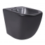 Биде напольное Qtap Robin 565x360x405 Matt black QT13442141CMB
