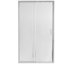 Душові двері в нішу Qtap Taurus CRM2011-12.C6 110-120x185 см, скло Clear 6 мм, покриття CalcLess TAUCRM201112C6