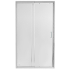  Душові двері в нішу Qtap Taurus CRM2012-13.C6 120-130x185 см, скло Clear 6 мм, покриття CalcLess TAUCRM201213C6
