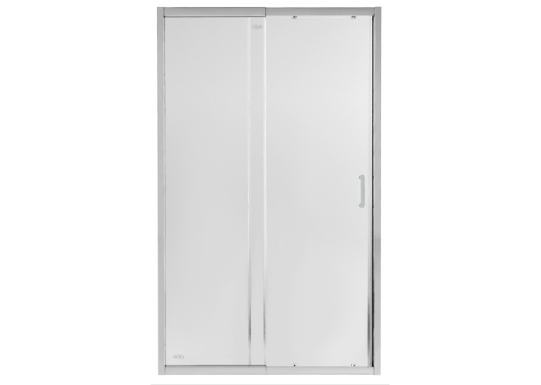 Душевая дверь в нишу Qtap Taurus CRM2013-14.C6 130-140x185 см, стекло Clear 6 мм, покрытие CalcLess TAUCRM201314C6