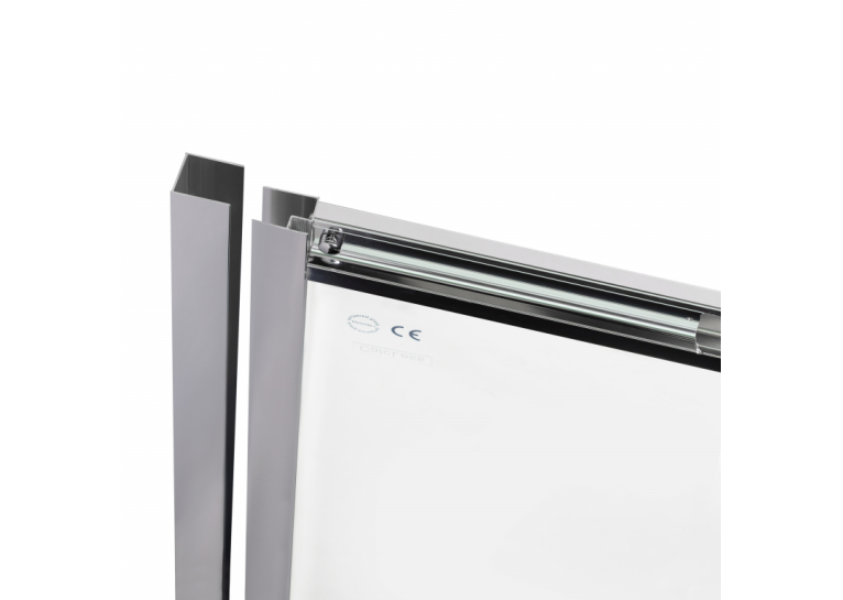  Душові двері в нішу Qtap Taurus CRM2013-14.C6 130-140x185 см, скло Clear 6 мм, покриття CalcLess TAUCRM201314C6
