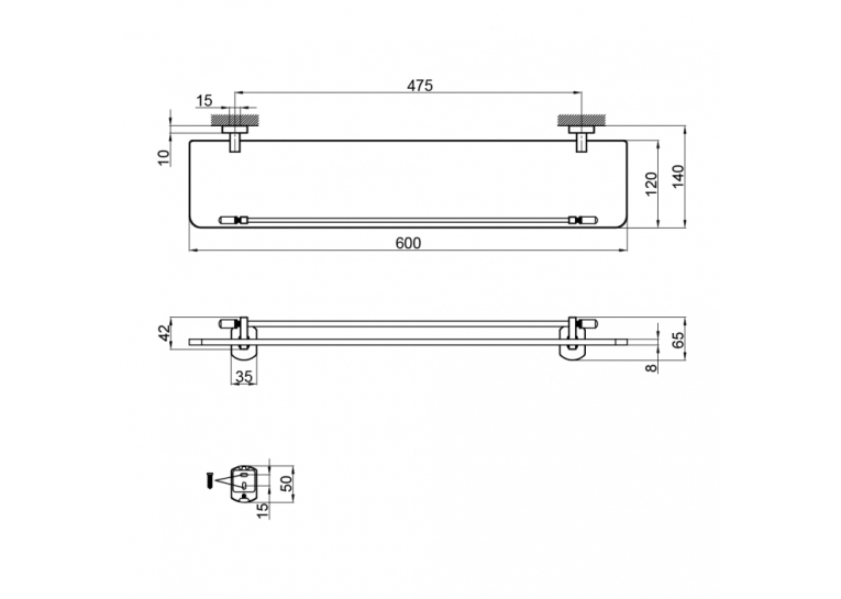  Поличка Qtap Liberty BLM 1153 QTLIBBLM1153